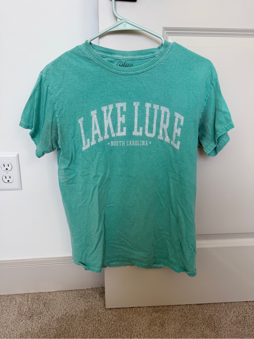 Blue 84 Lake Lure North Carolina Short-Sleeve Tee - Teal